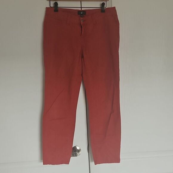 Women's Red High-Waist Pants - Picture 13 of 16